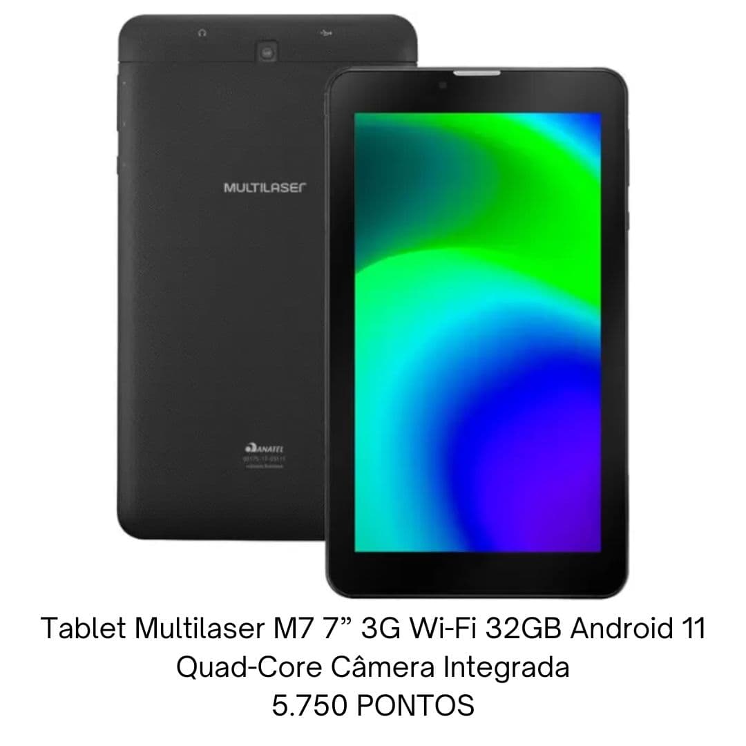 Tablet Multilaser M7 7" 3G Wi-Fi 32GB Android 11
