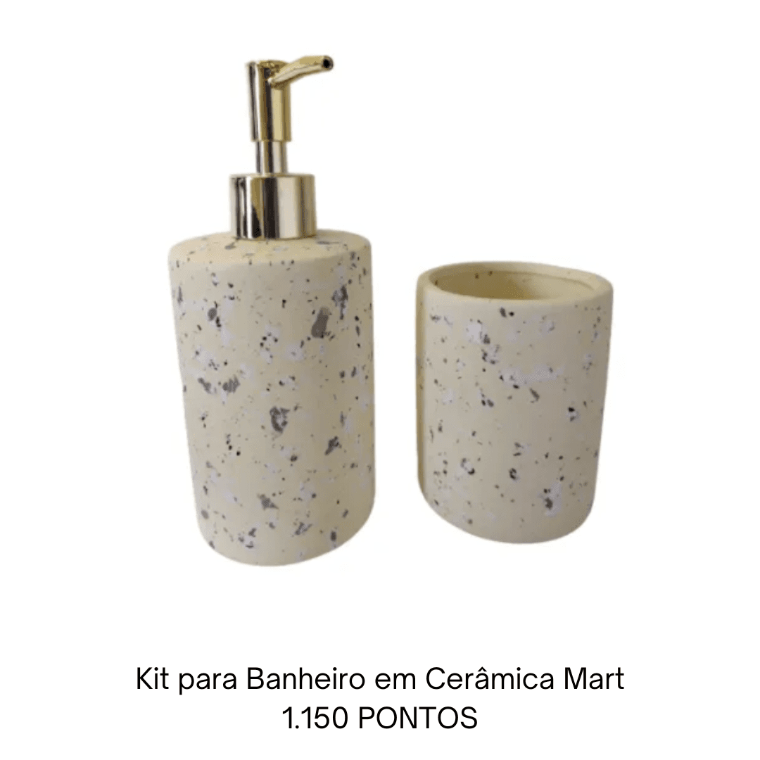 Kit para Banheiro em Cerâmica Mart