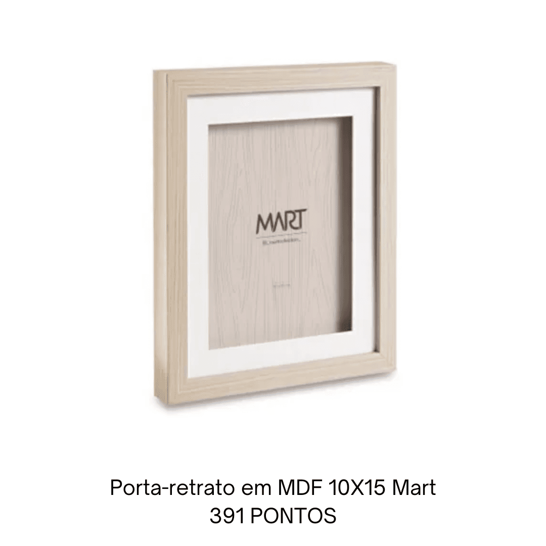 Porta-retrato em MDF 10x15 Mart